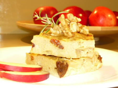 Pšenový koláčik s orieškami